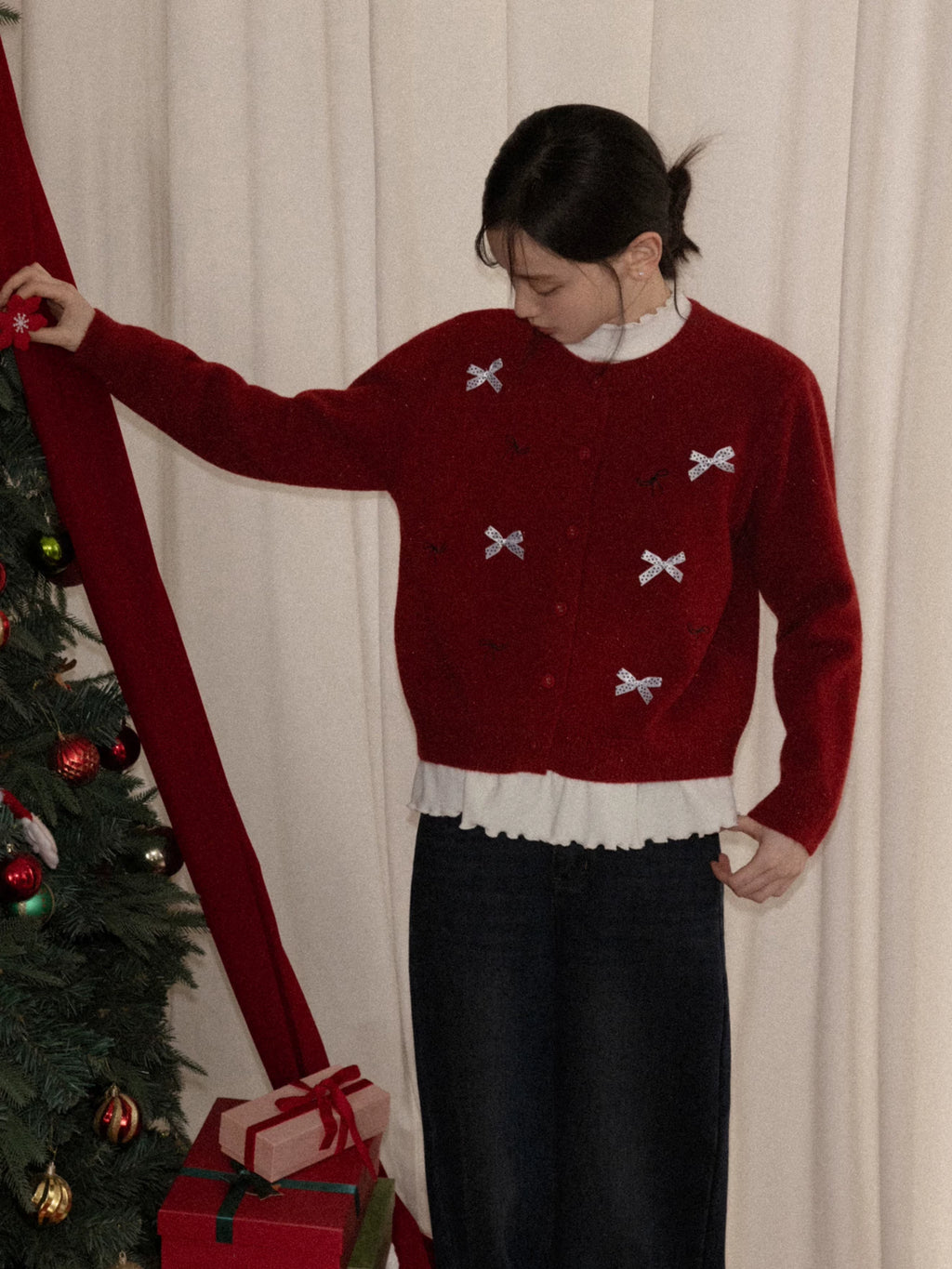 Cantonstory Knitted Cardigan Sweater