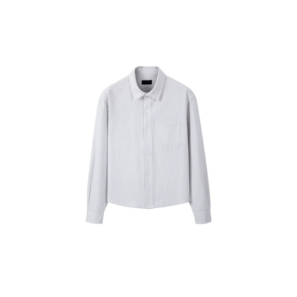 PLUS NO LOGO Striped Shoulder Shirt