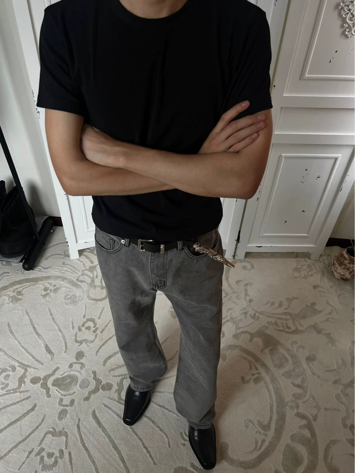 AMBSOM Three-dimensional Relief Premium Feeling Belt