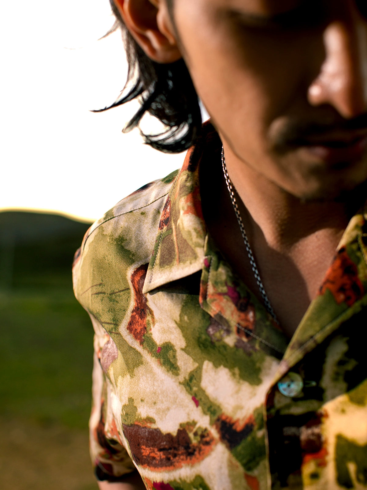 SOARIN Vintage Casual Loose Five-quarter Sleeve Shirt