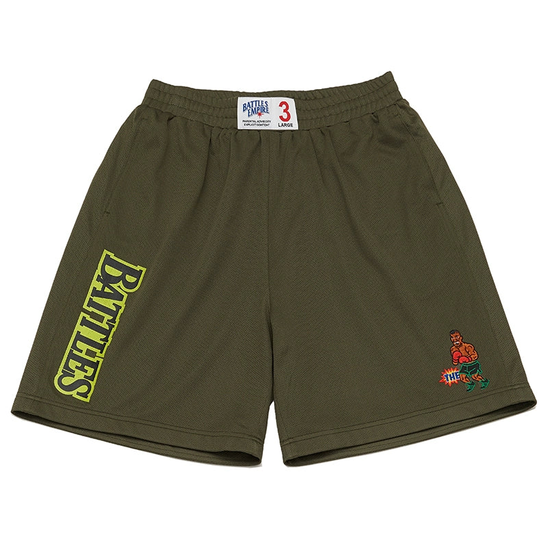 Battles Street Embroidery Printed Basketball Shorts