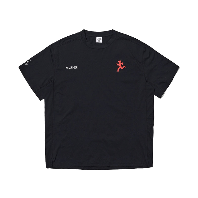 LUSHISI Moisture Wicking Exercise Short Tee