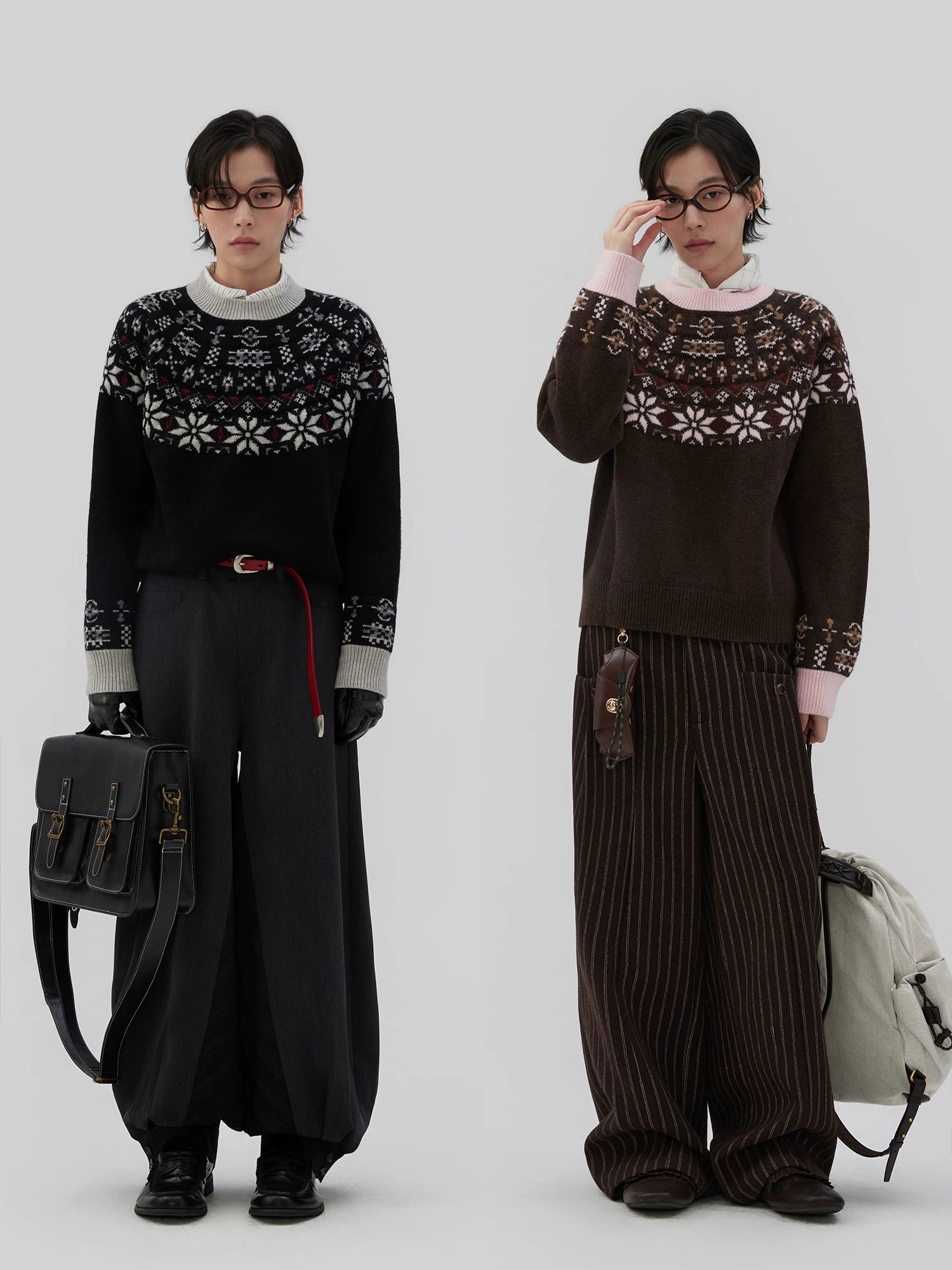 Sameuoo Casual Versatile Jacquard Sweater