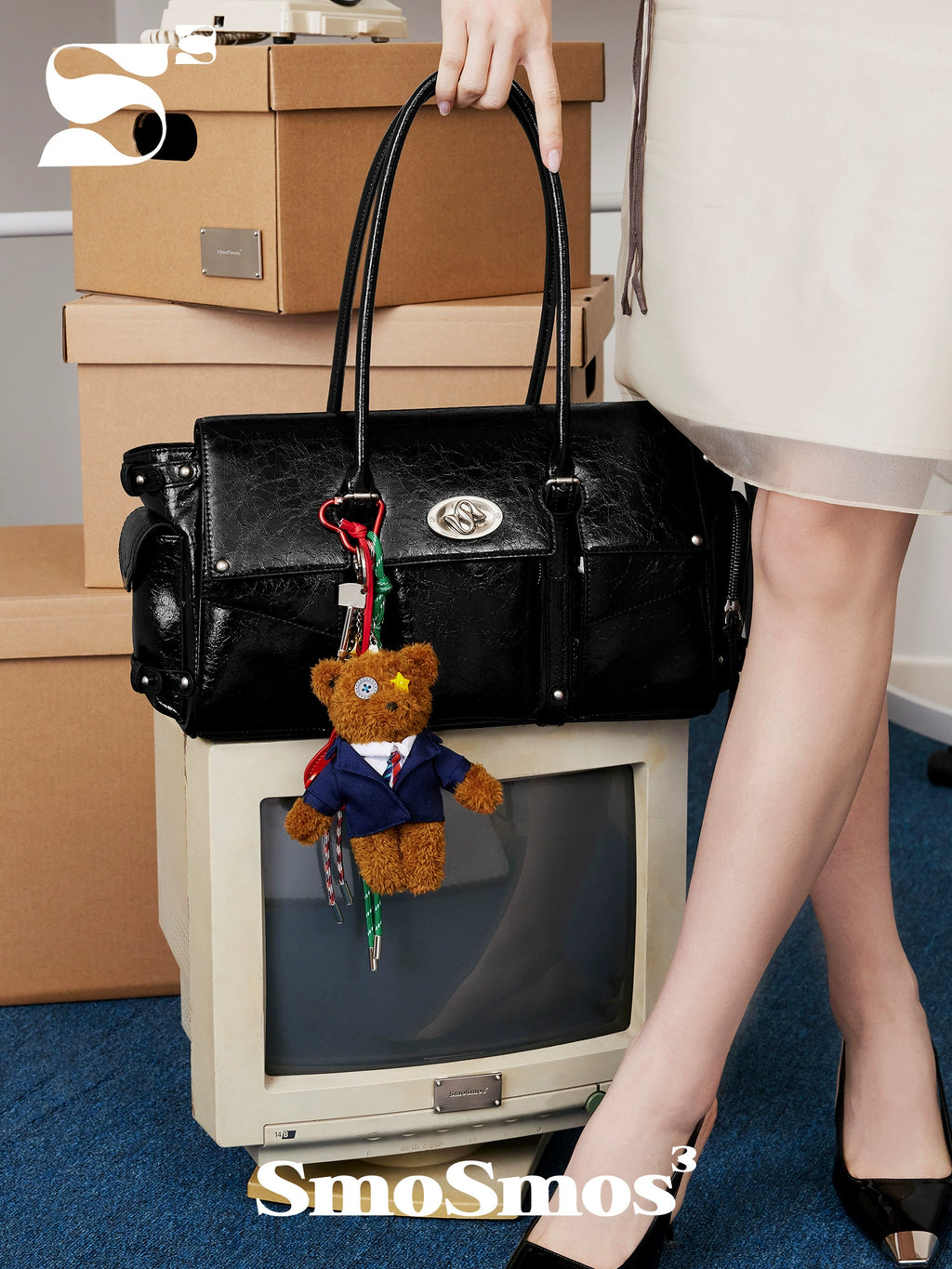 SmoSmos Shoulder Underarm Niche Tote Computer Bag