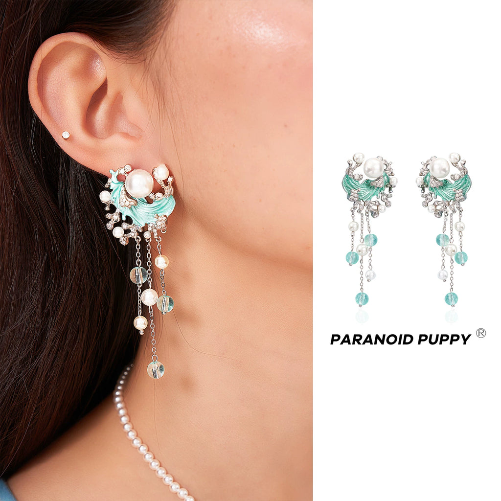 PP High-end Temperament Pearl Stud Earrings