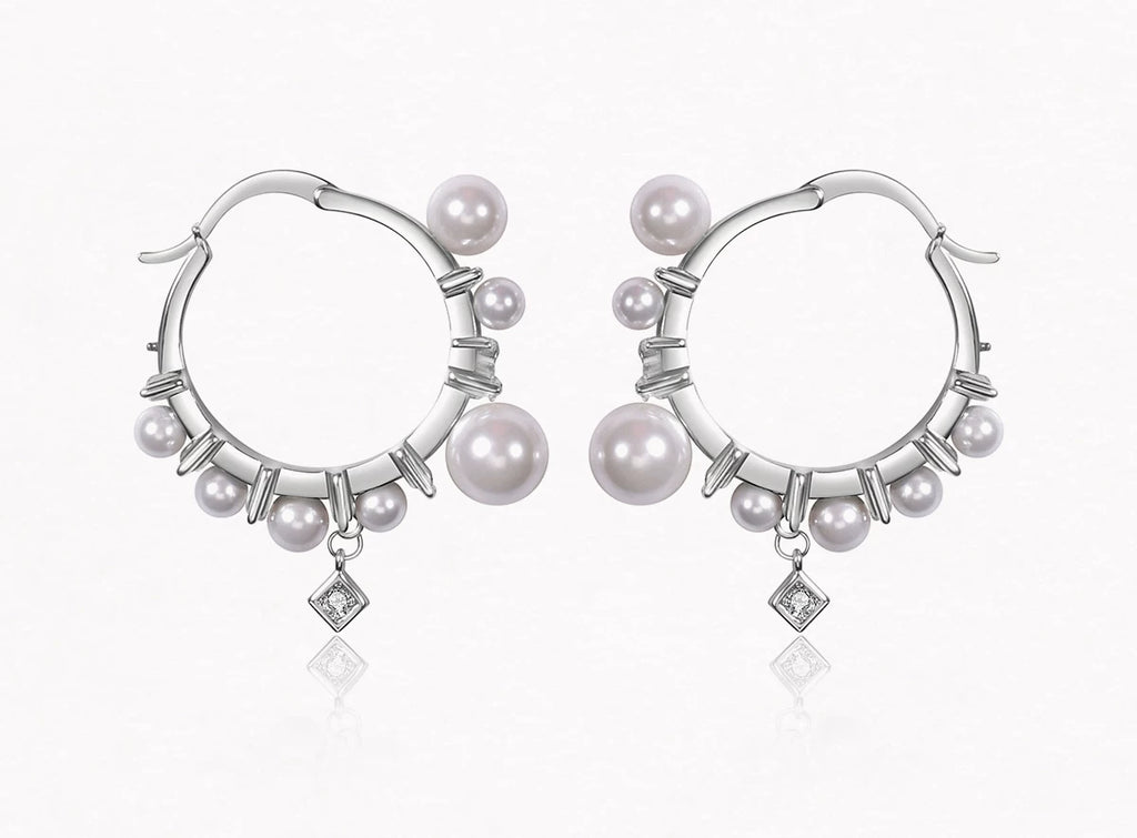 PP High-end Light Luxury Irregular Pearl Earrings
