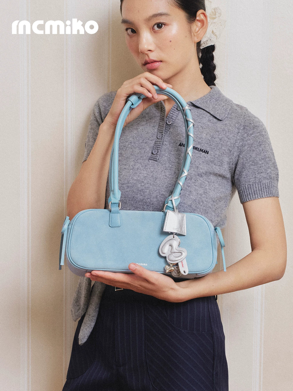 Mcmiko Suede Underarm Shoulder Bag