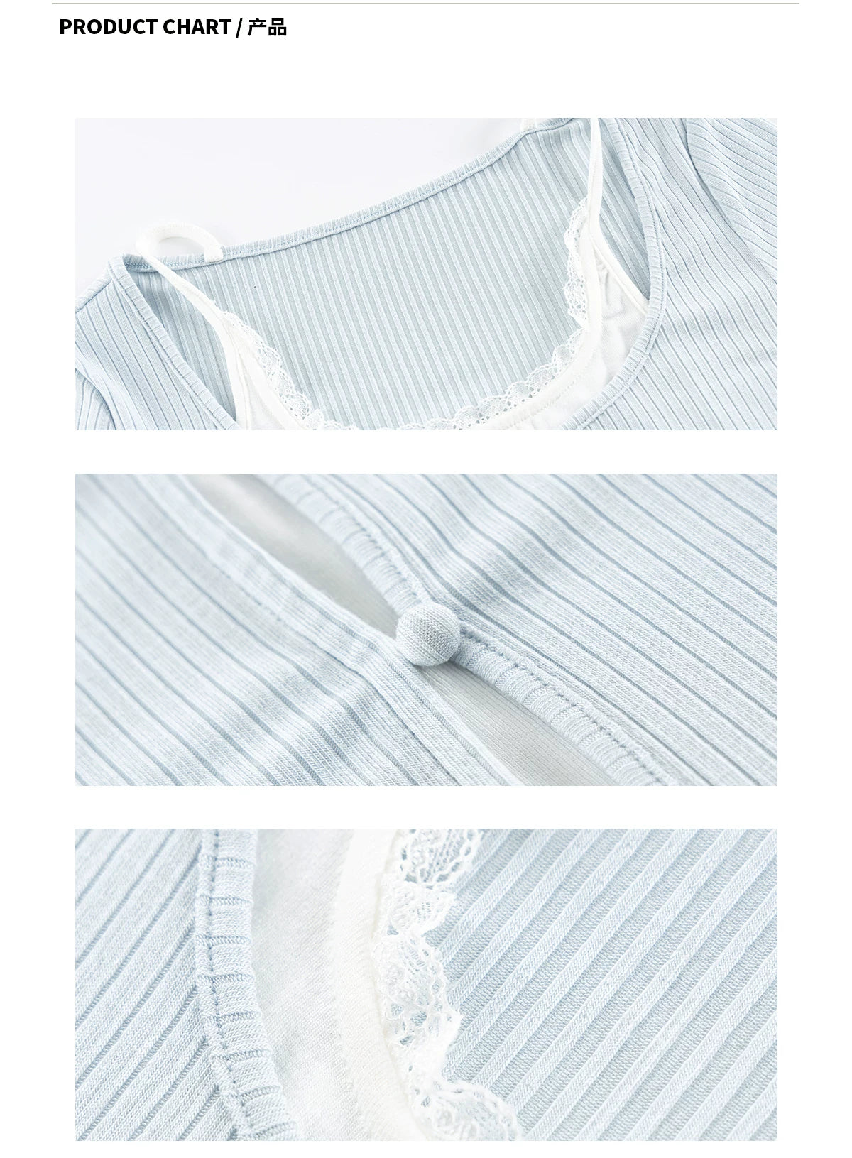 Ariseism Vintage Fake Two Piece Splicing Lace Long Sleeve