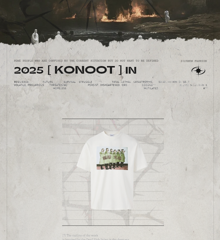 [KONOOT] 25SS (Parody series) "Welcome" BoxyFit * 280G ice-feeling Tee