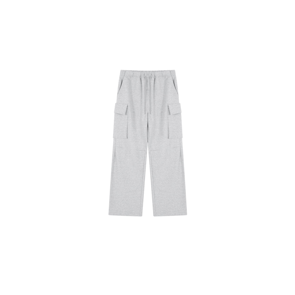 PLUS NO LOGO Pleated Loose Straight Trousers