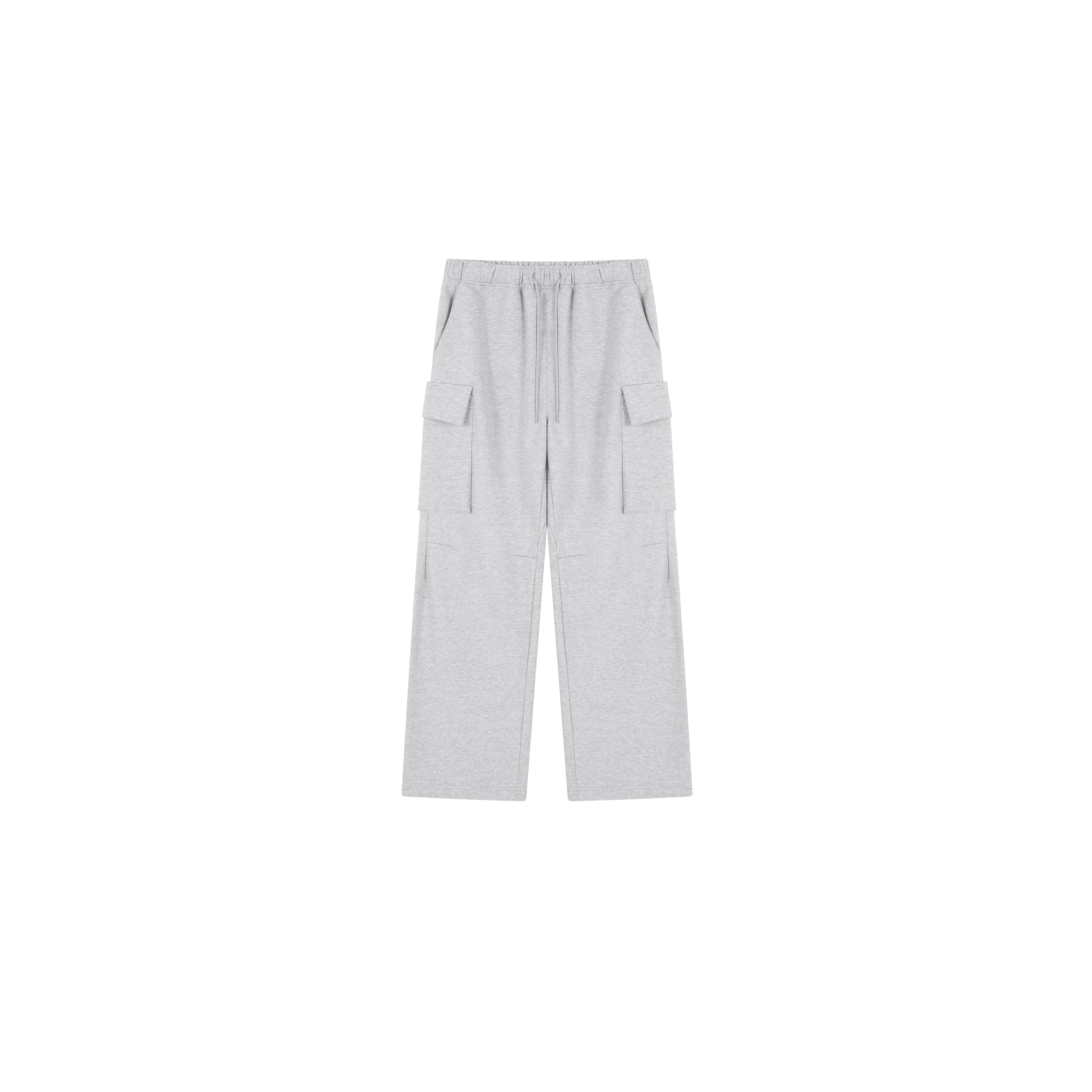 PLUS NO LOGO Pleated Loose Straight Trousers