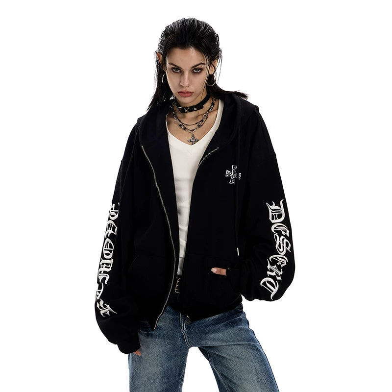 0123Start Waffle Hooded Fleece Jacket