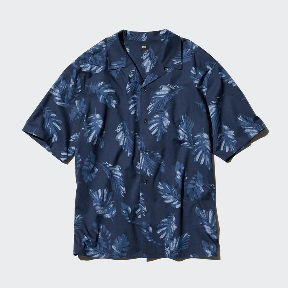 Uniqlo Open Neck Shirt Short Sleeve Shirt