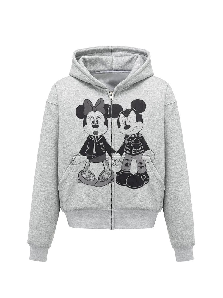 DKNT Spoof Mickey Punk Hooded Sweater