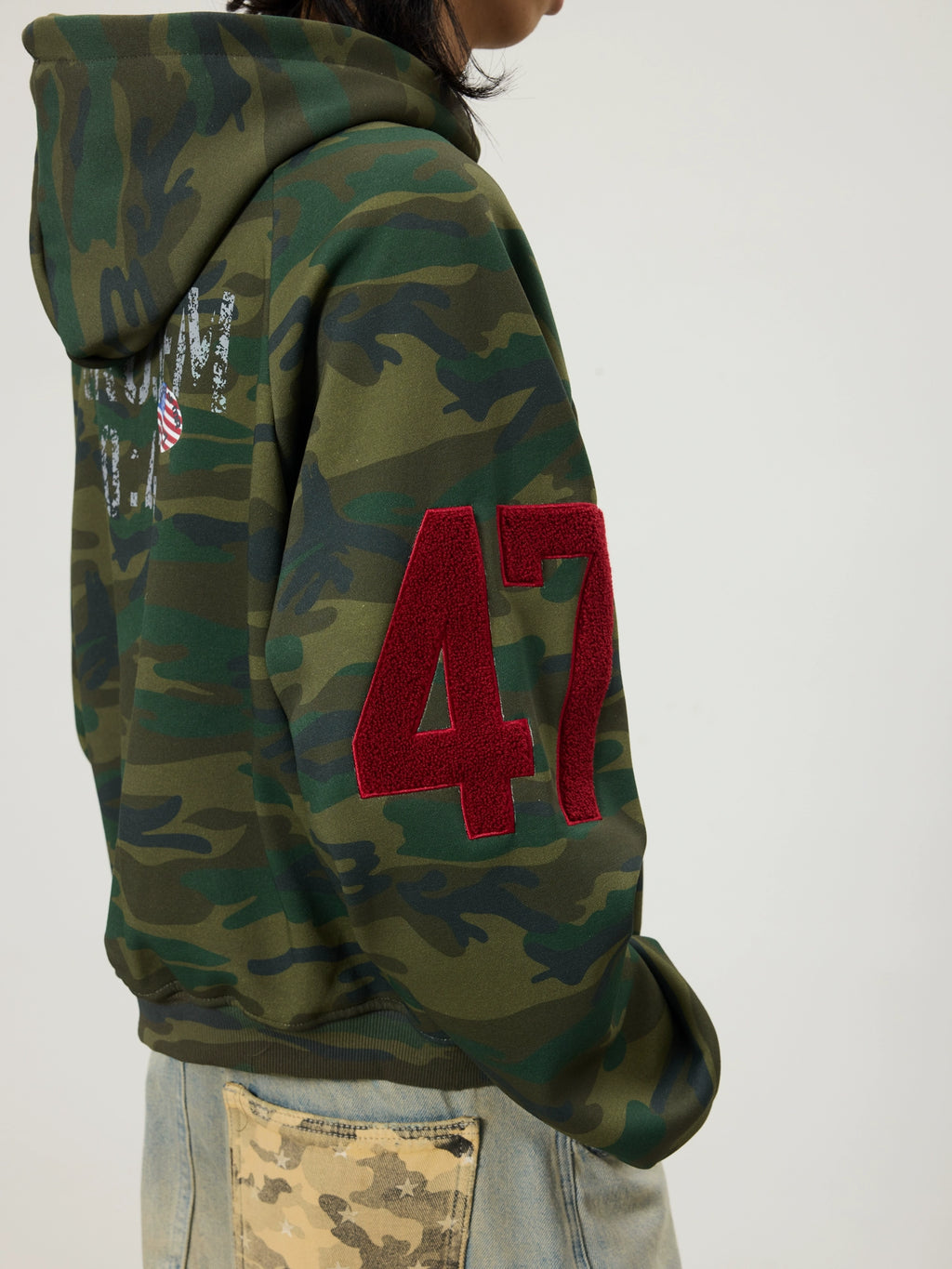 BTSG Towel Embroidered Embroidered Zip-up Cardigan Jacket