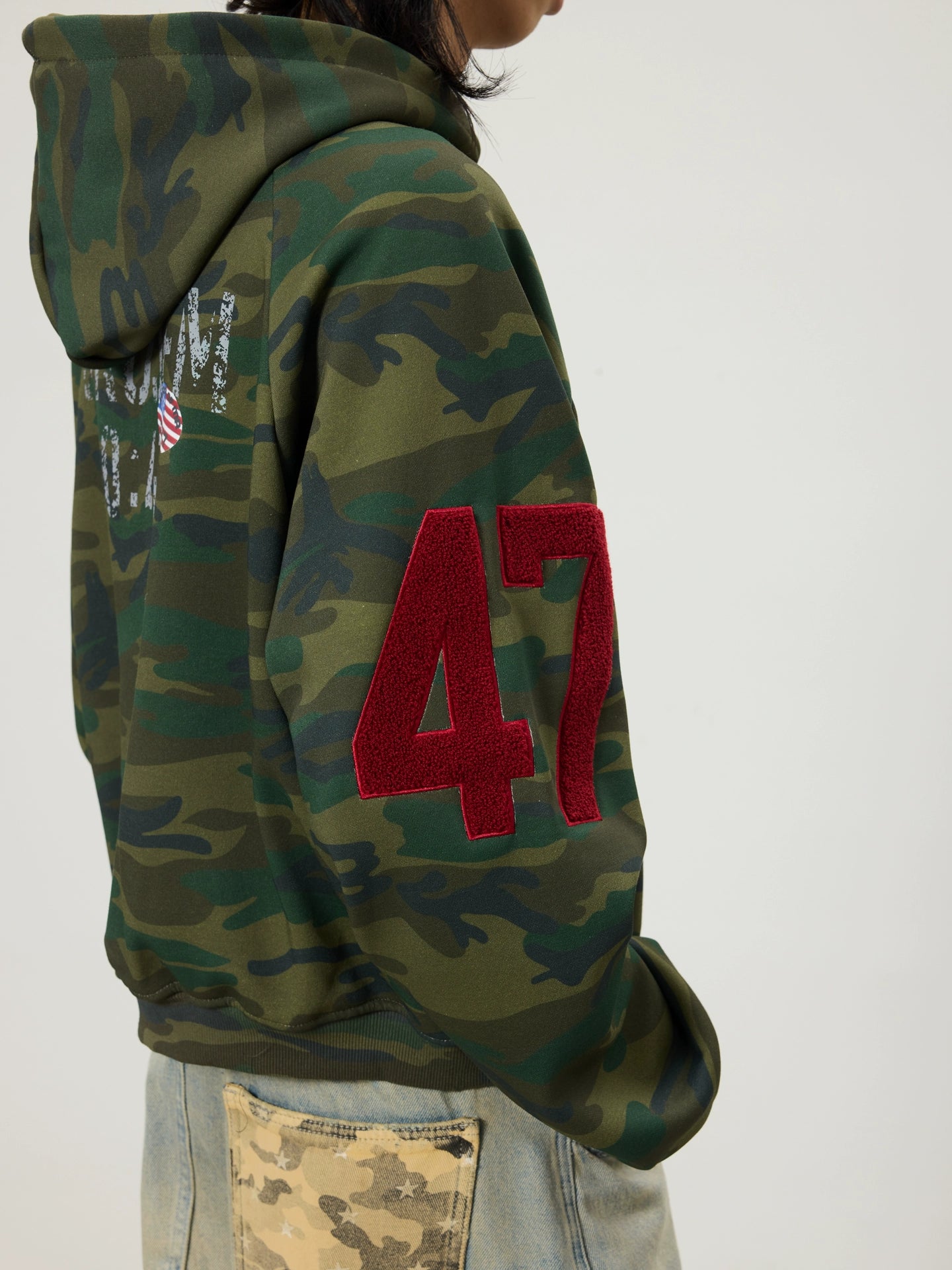 BTSG Towel Embroidered Embroidered Zip-up Cardigan Jacket