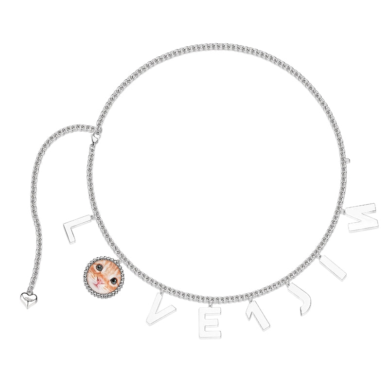 1JINN Alphabet Big Face Cat Waist Chain Accessories