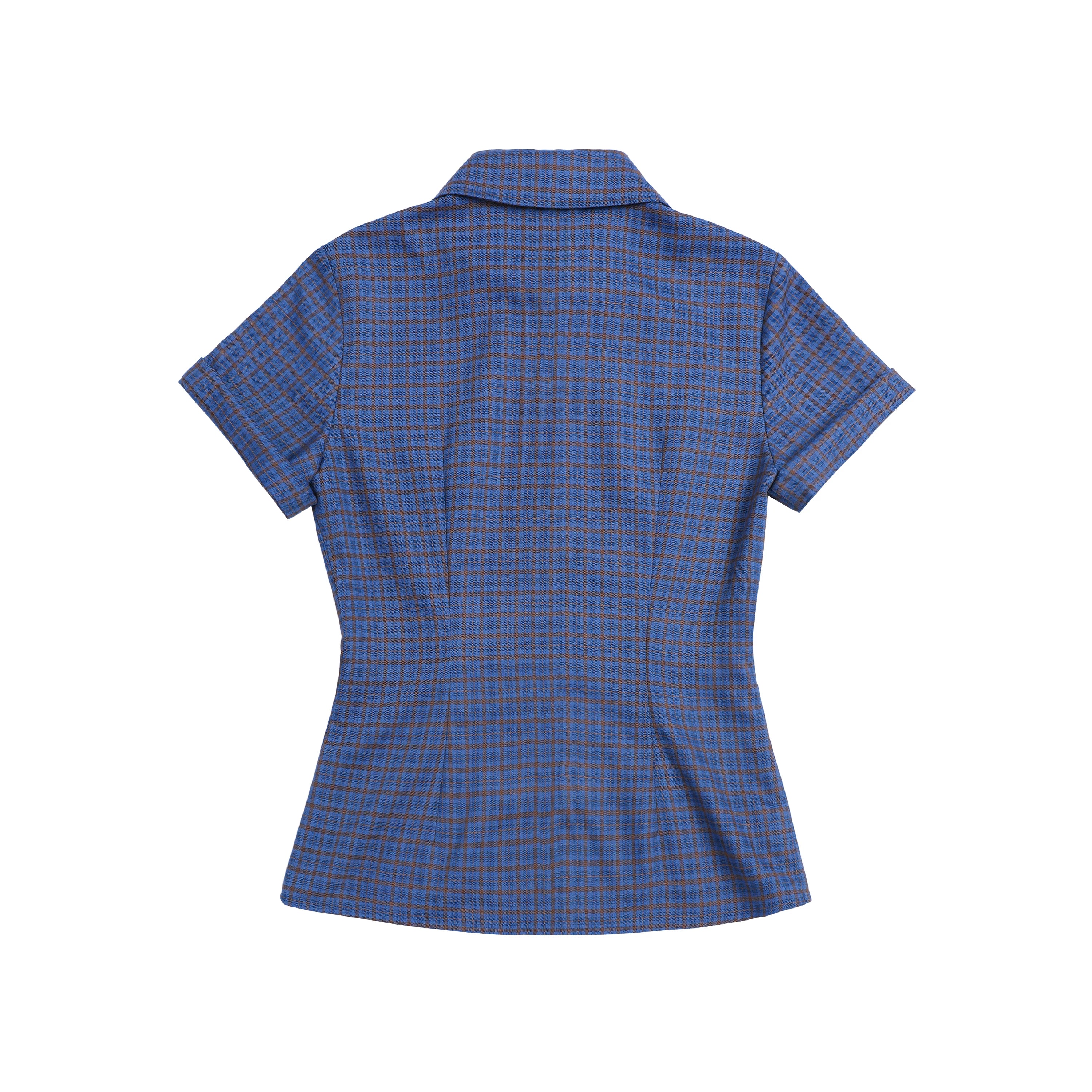 JIKOO Vintage Lapel Shoulder Shirt