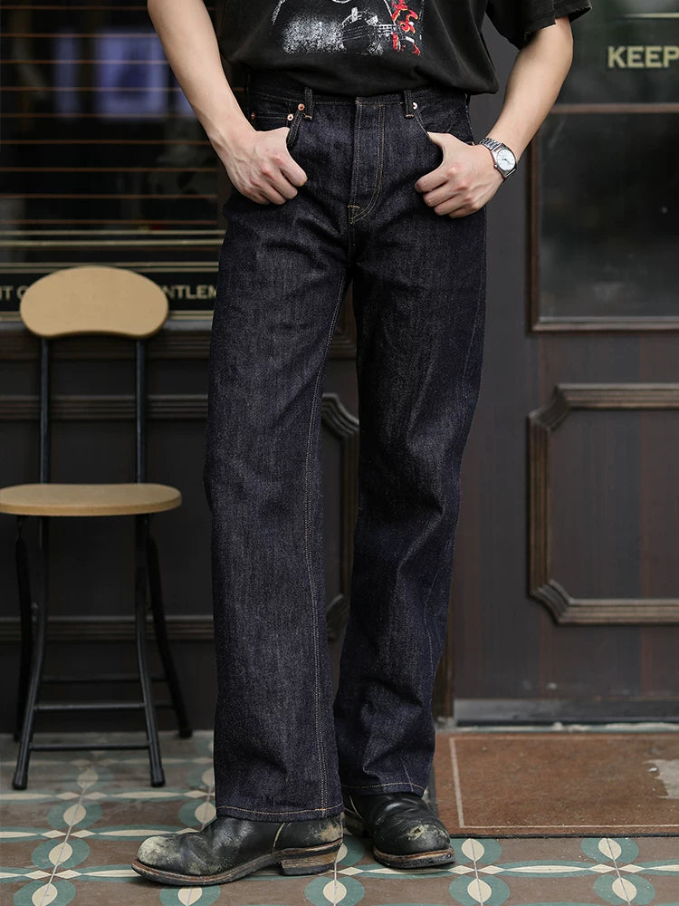 Mbbcar Retro High Waist Straight Jeans