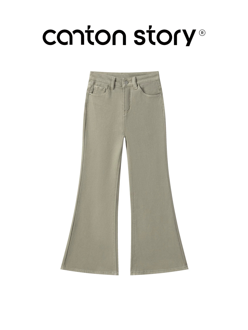 Cantonstory Vintage High Waist Skinny Jeans