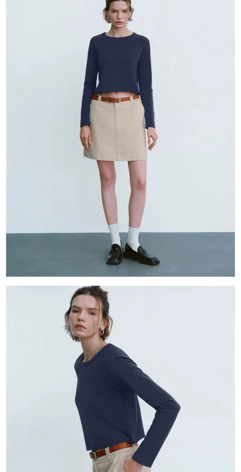 URBAN REVIVO Fun Pattern Crew Neck Long Sleeve