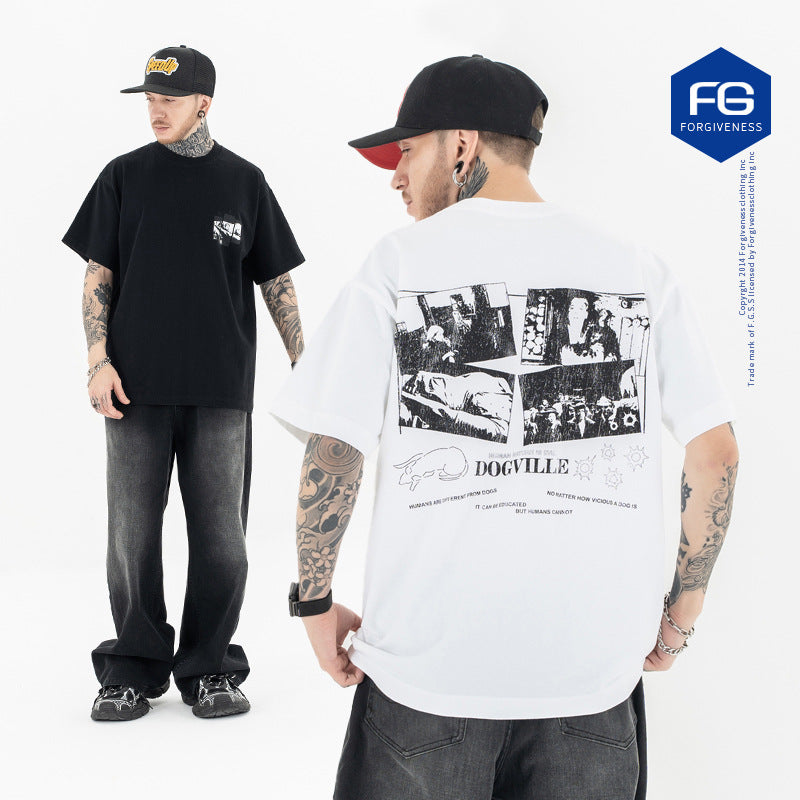 FORGIVNESS Illustration Printing Short Sleeve Tee