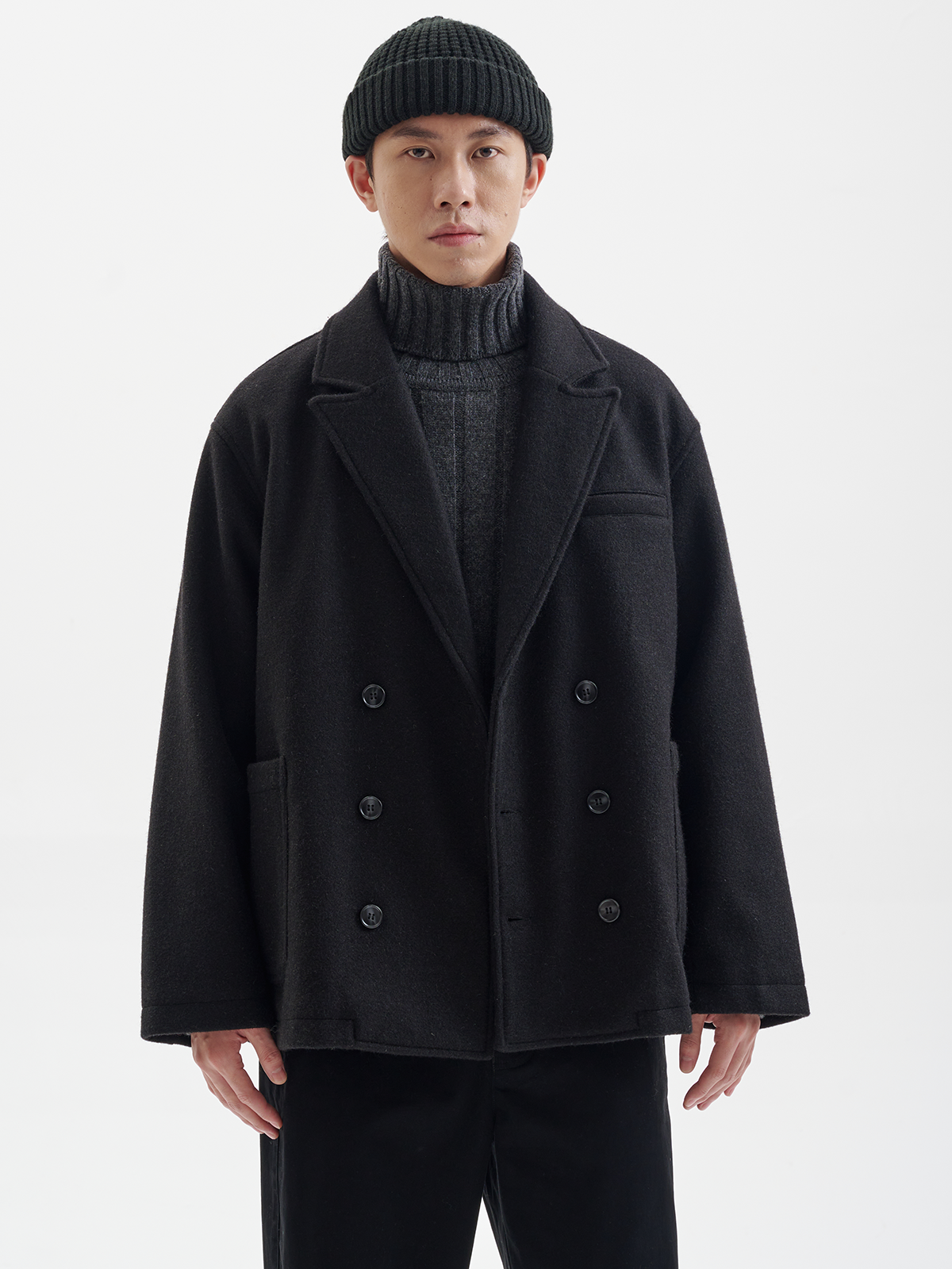 BUTTBILL 730G woolen double-breasted jacket