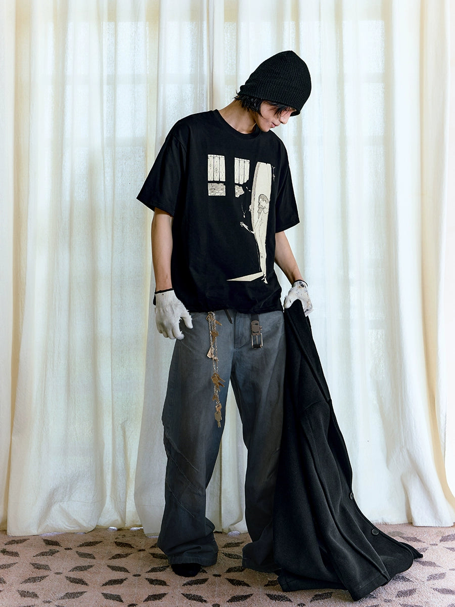 JCAESAR Murderer Illustration Width Short Tee