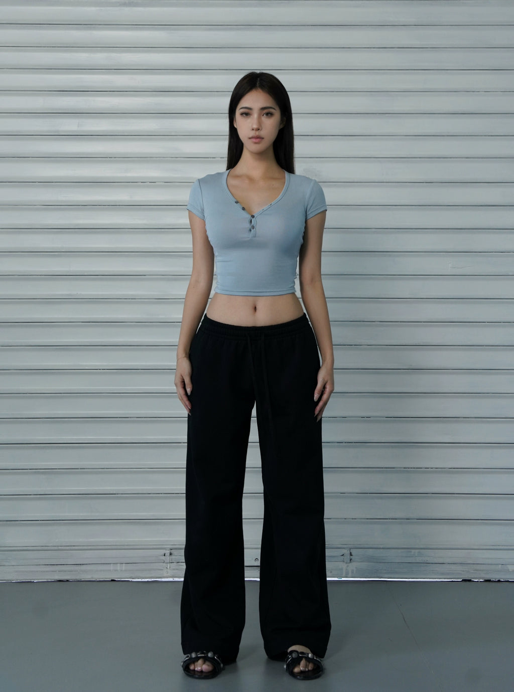 Jim Kennet Low Waist Straight Versatile Sweatpants