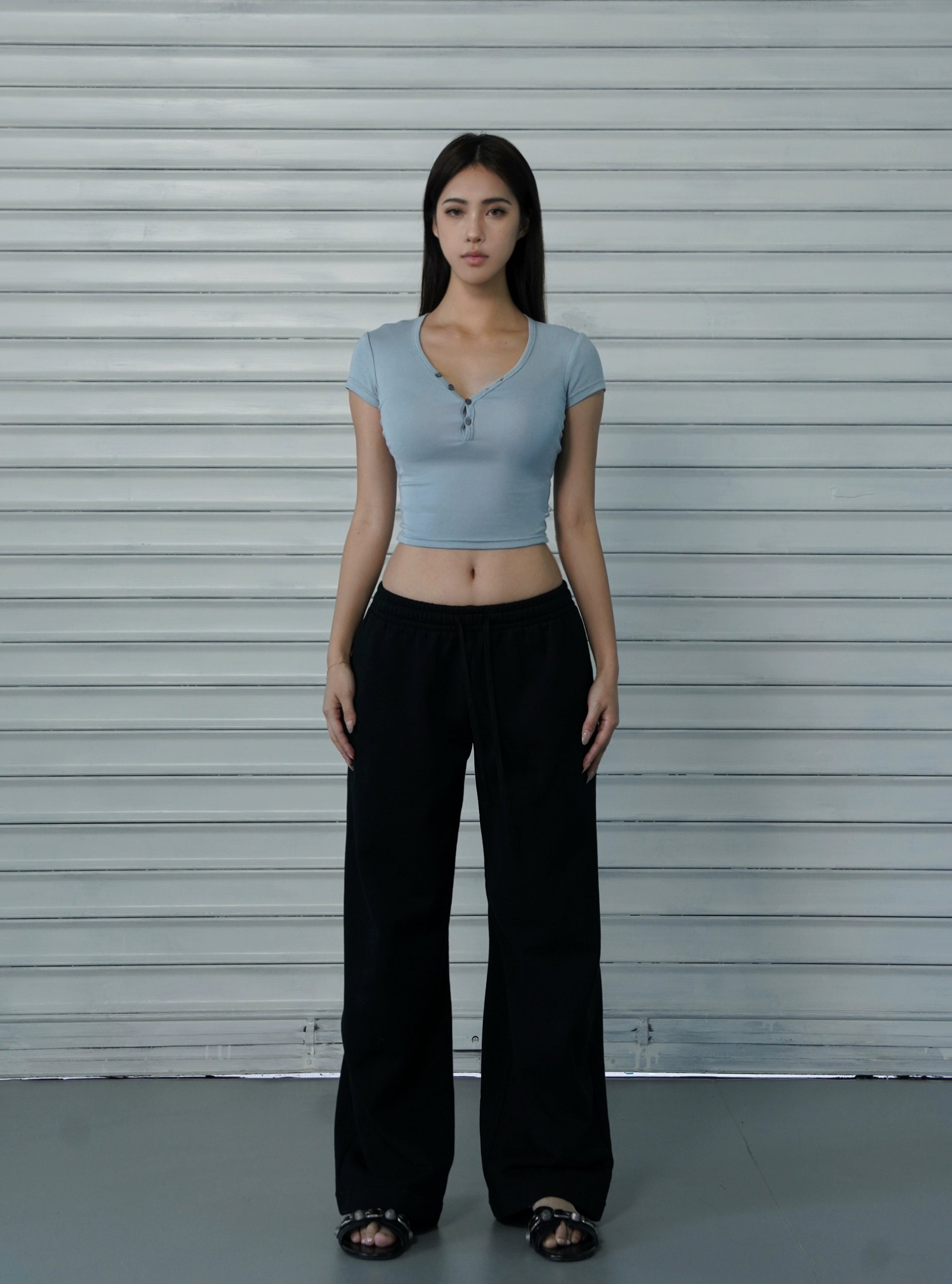 Jim Kennet Low Waist Straight Versatile Sweatpants