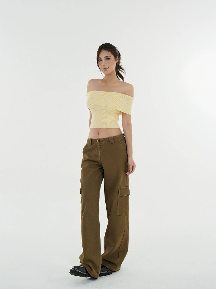 Jim Kennet Shoulder Short Slim Knit Tee