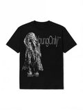 No E Mosen Digital Print Front Shoulder Tee