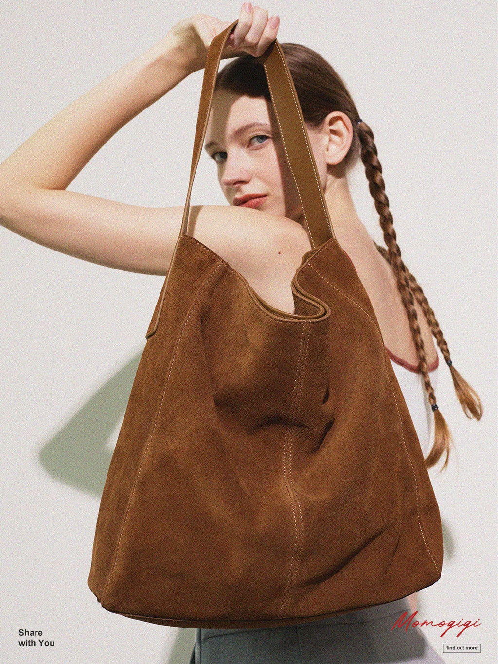 Momogigi Vintage Lazy Commuter Large Capacity Tote Bag