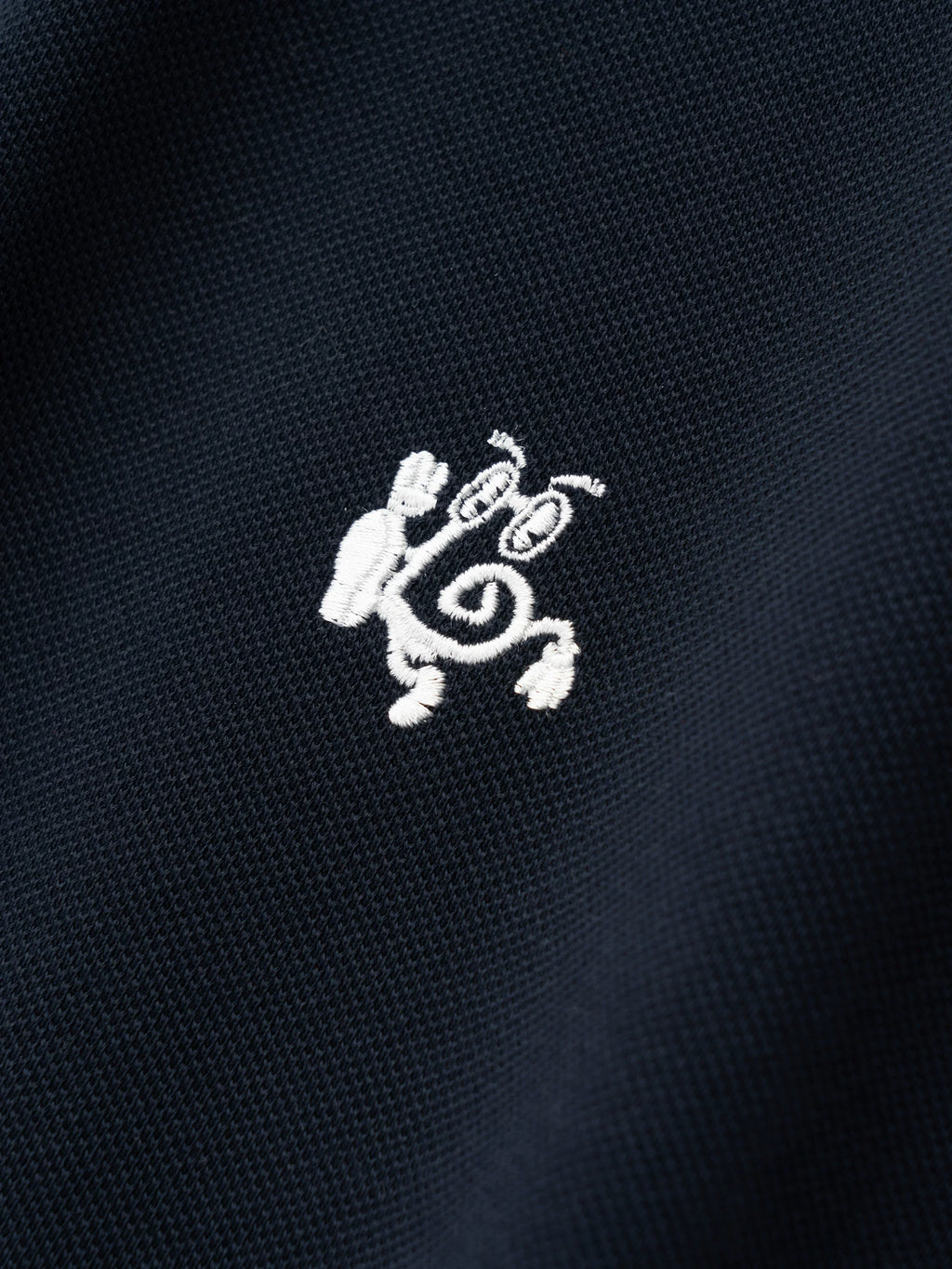 BENT IDEA Embroidered Simple Polo Shirt Tee