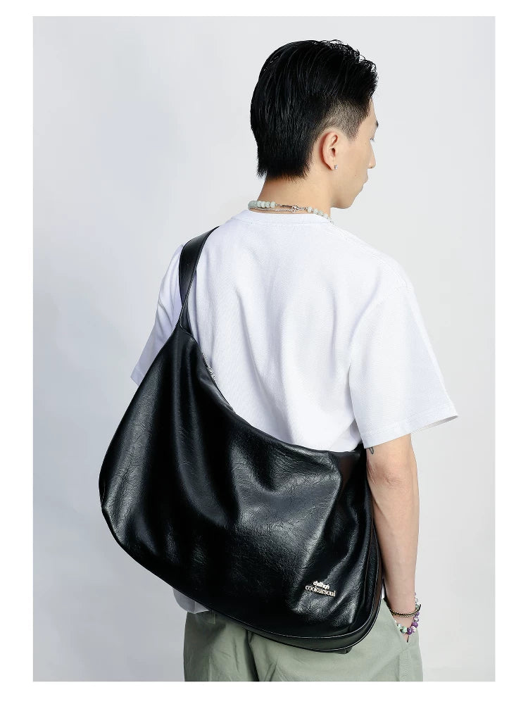 ChillHigh Leather Minimalist Large Capacity Messenger Bag