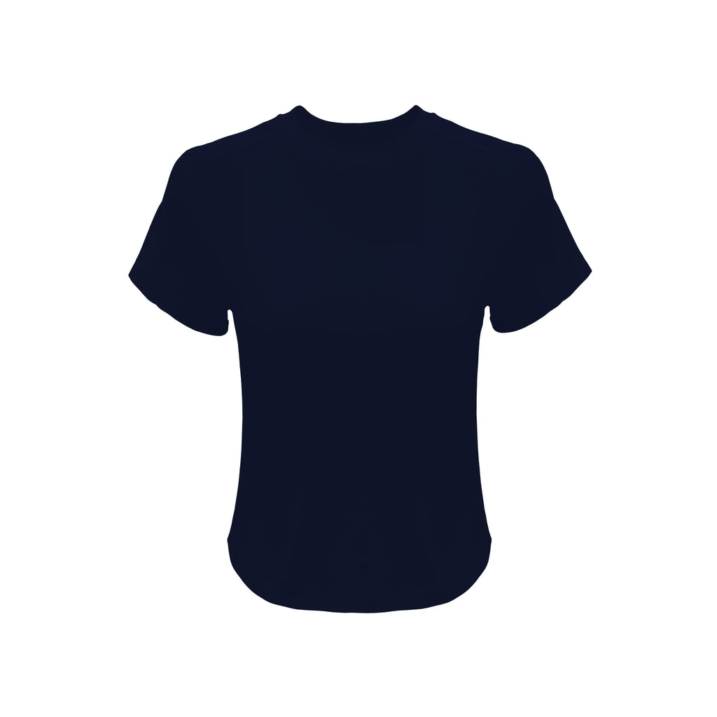 Veryrareme Short Front Shoulder Waist Casual Tee