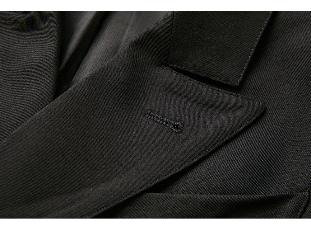 EME Vintage Loose Casual Front Shoulder Blazer