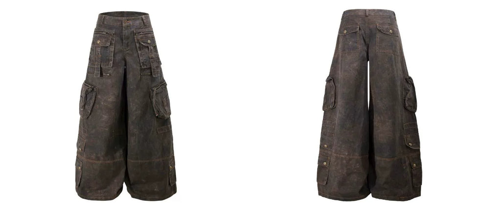 BLACKLISTS Old Tie-dye Multi-pocket Cargo Pants