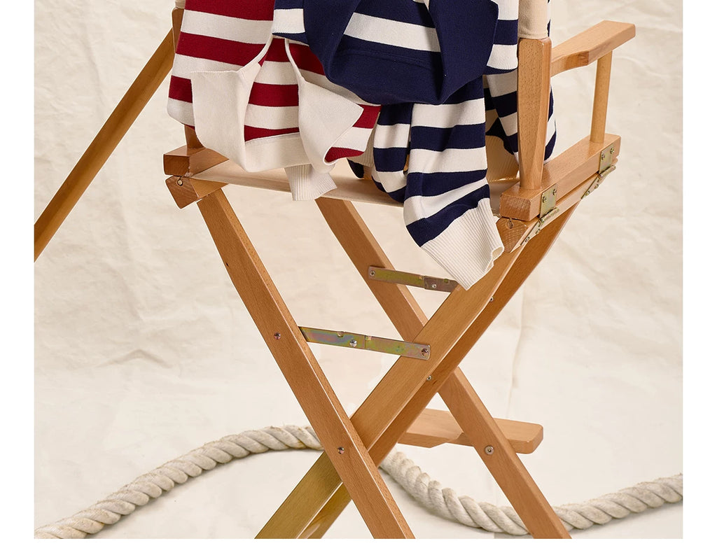 CULTUM Lapel Knit Striped Long Sleeve