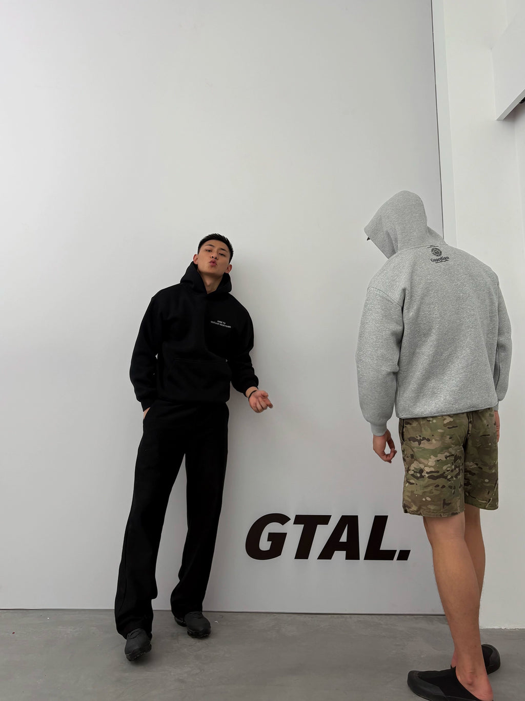 GTAL Three-dimensional Cut Embroidered Hooded Sweater