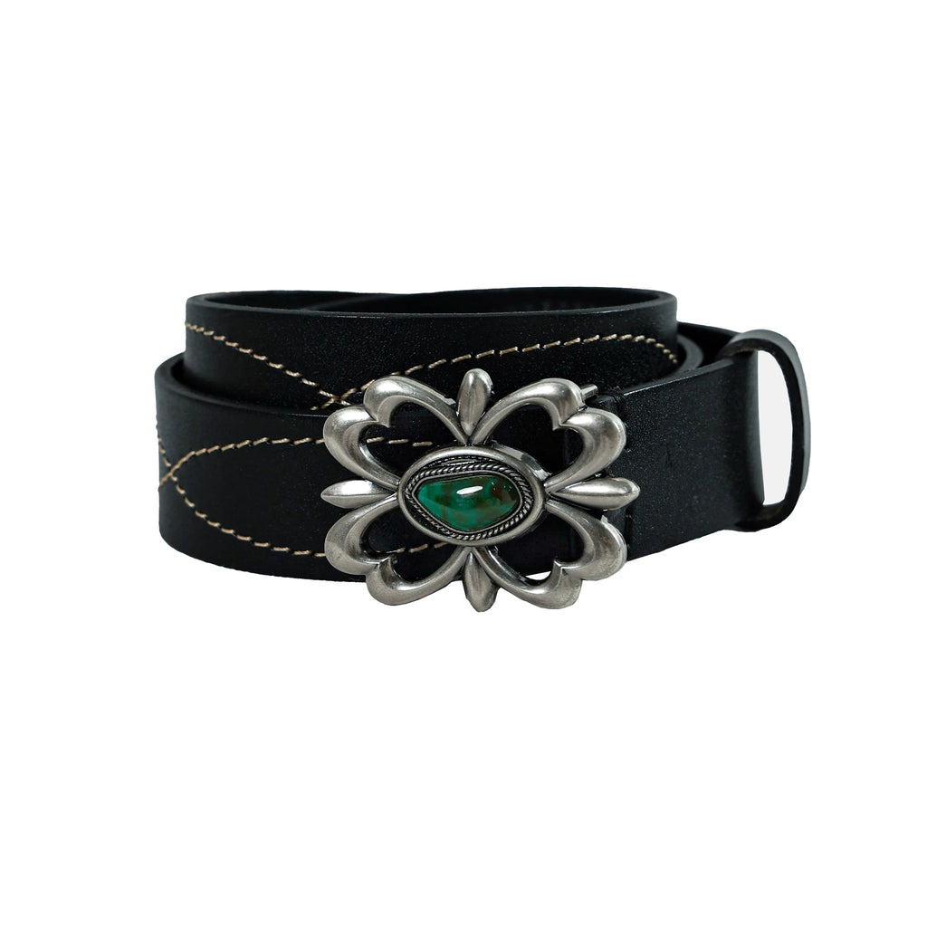 TZ killer Genuine Leather Belt with Visible Stitching