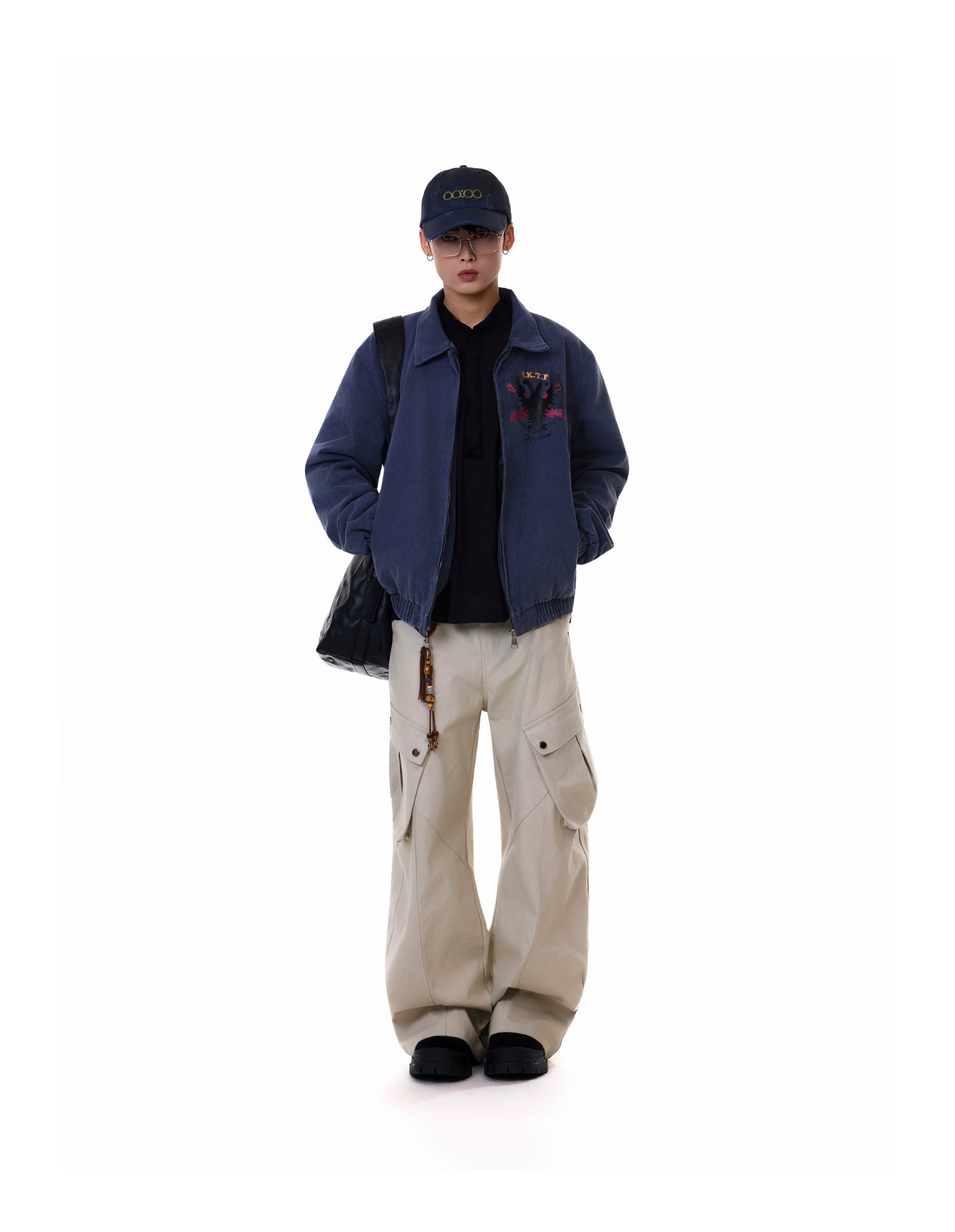 BTSG Dyed Short and Wide Retro Tooling Casual Jacket