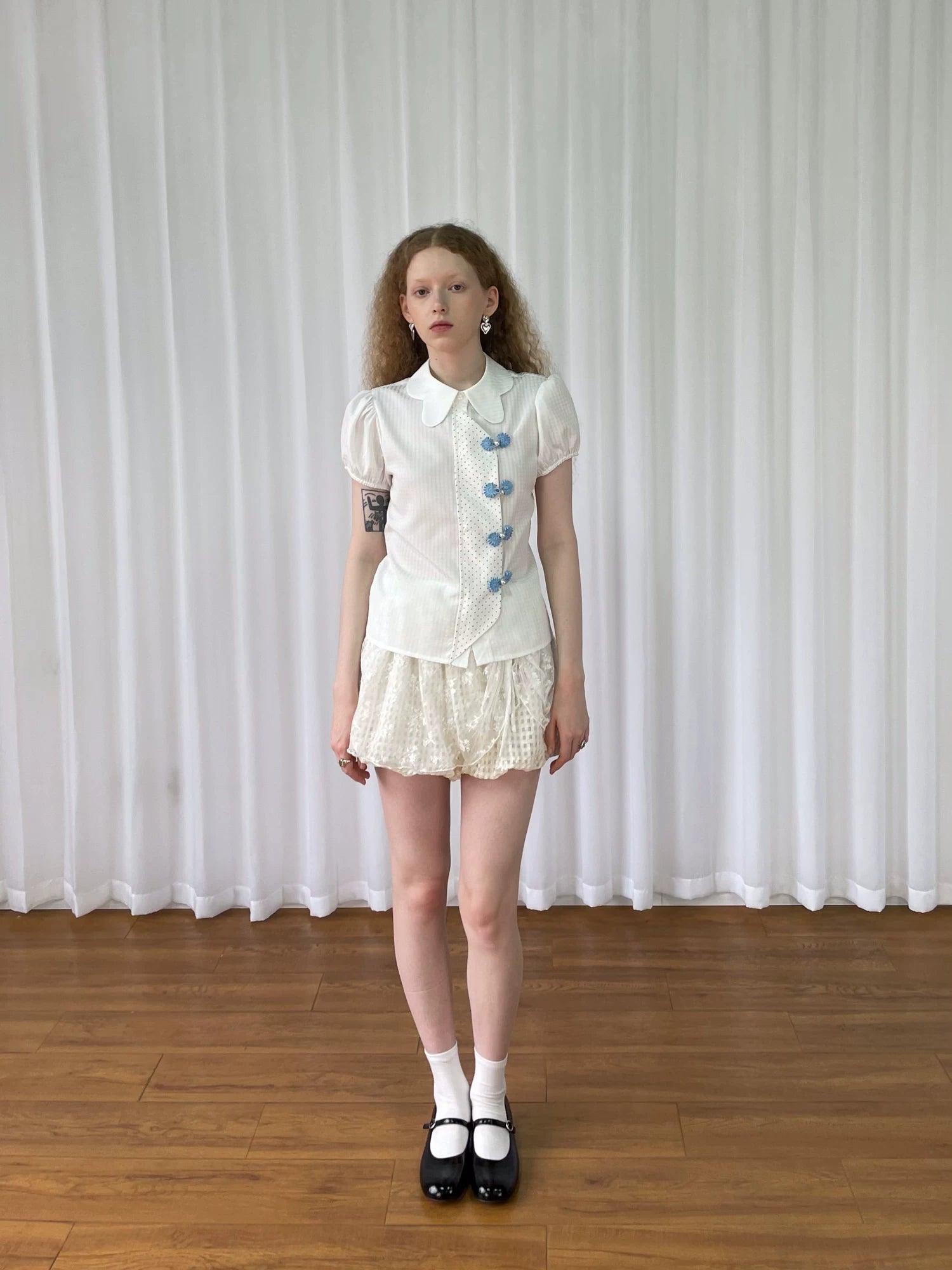 Loosesmell Lace Patchwork Culottes