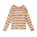 Ablueberry Gradual Change Contrasting Striped Sweater