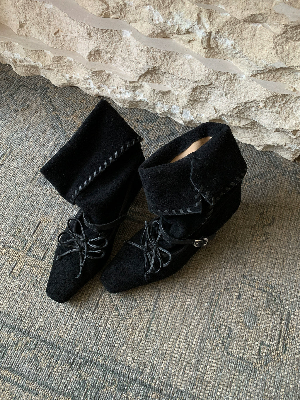 Milooey Leather Platform Boots