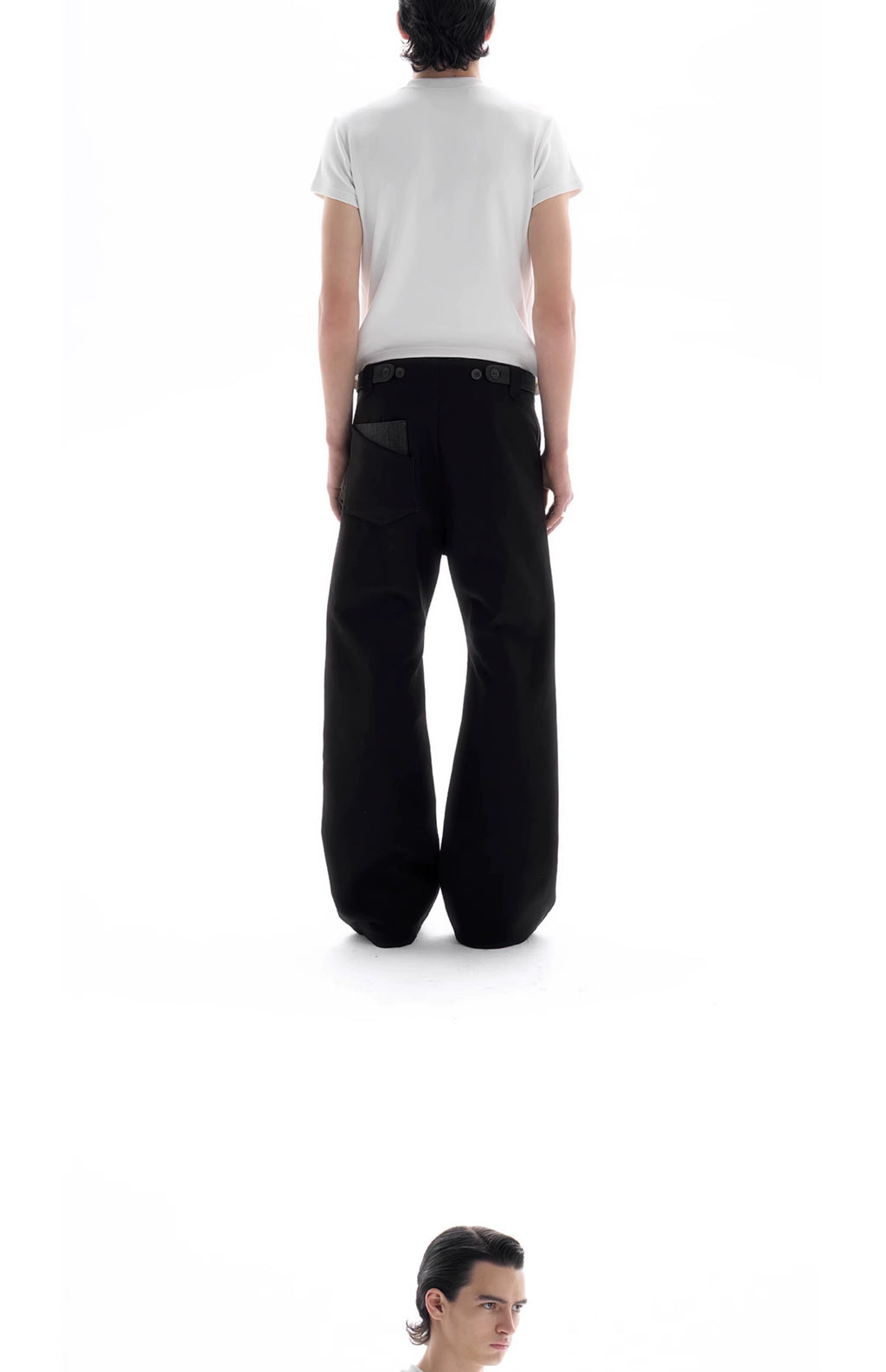BEVAN UP Milled Air Fleece Cut Waist Tee