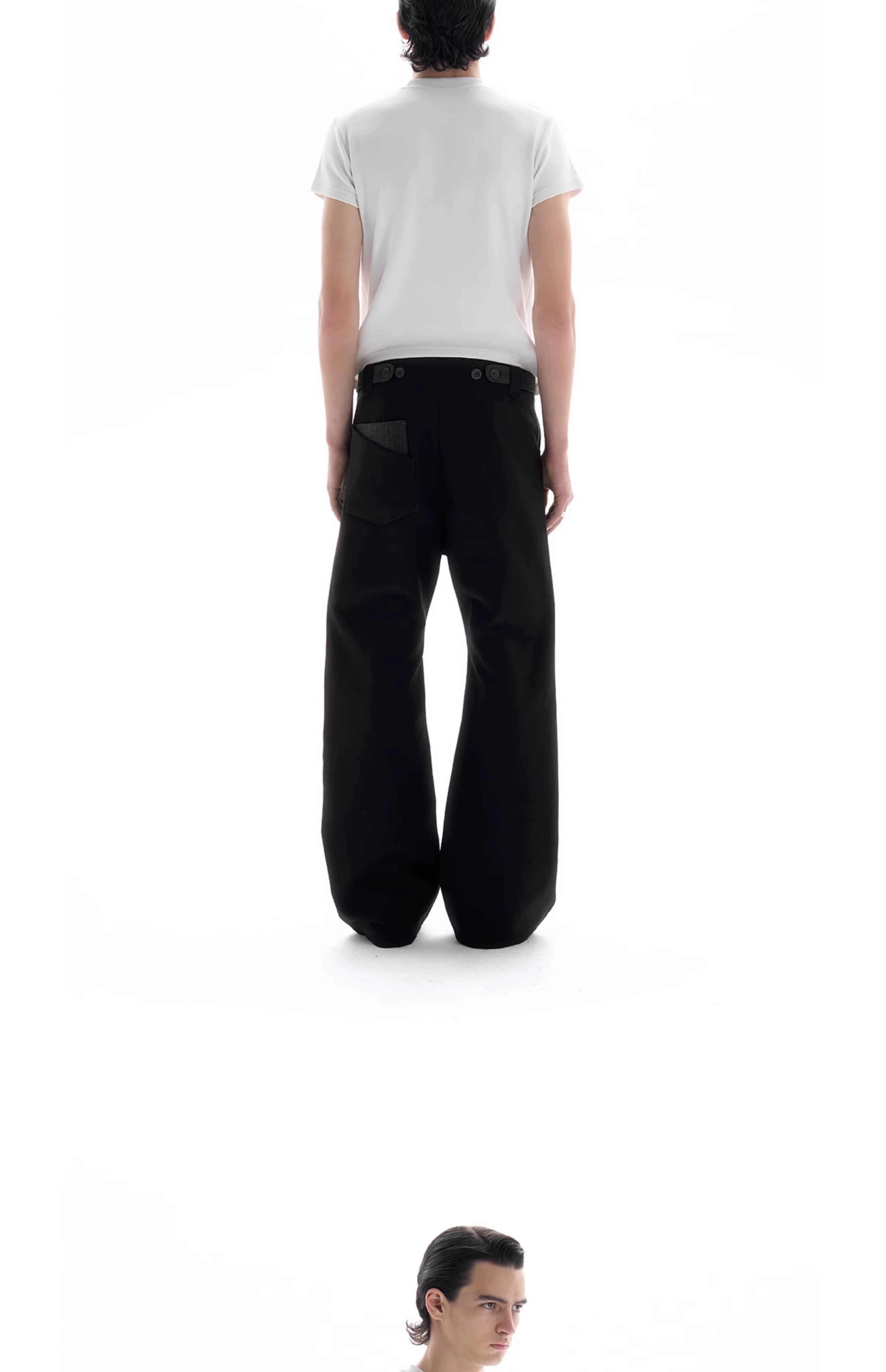 BEVAN UP Milled Air Fleece Cut Waist Tee