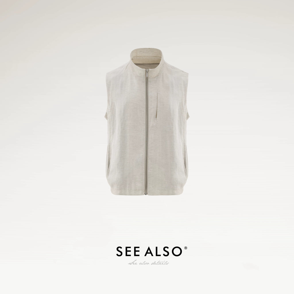 SEE ALSO Vest with Zip-up Collar