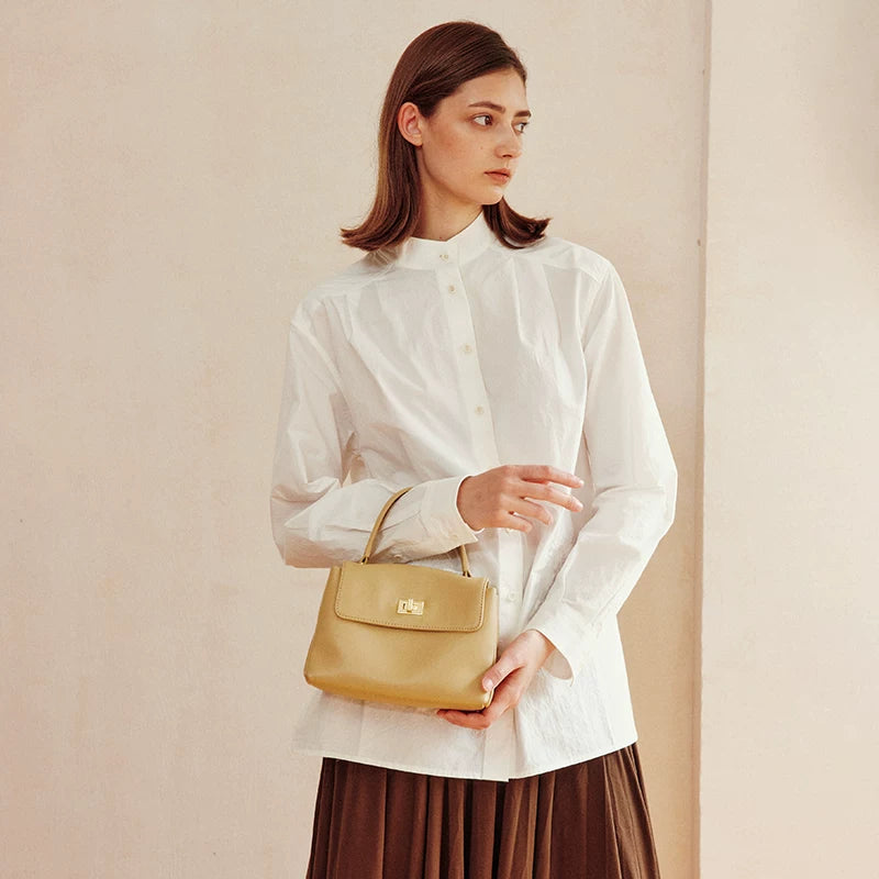 Avalea Soft Cowhide Portable Shoulder Messenger Bag