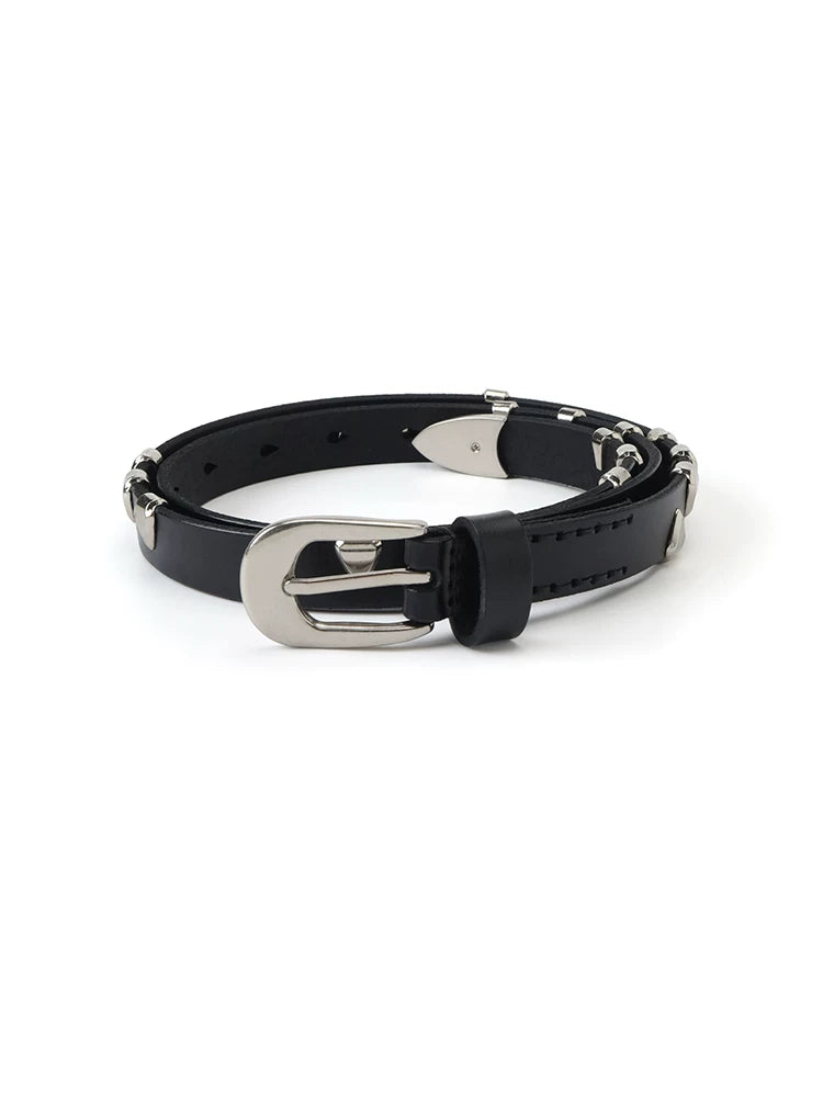 Borrowed Project Metal Claw Buckle Rivet Belt